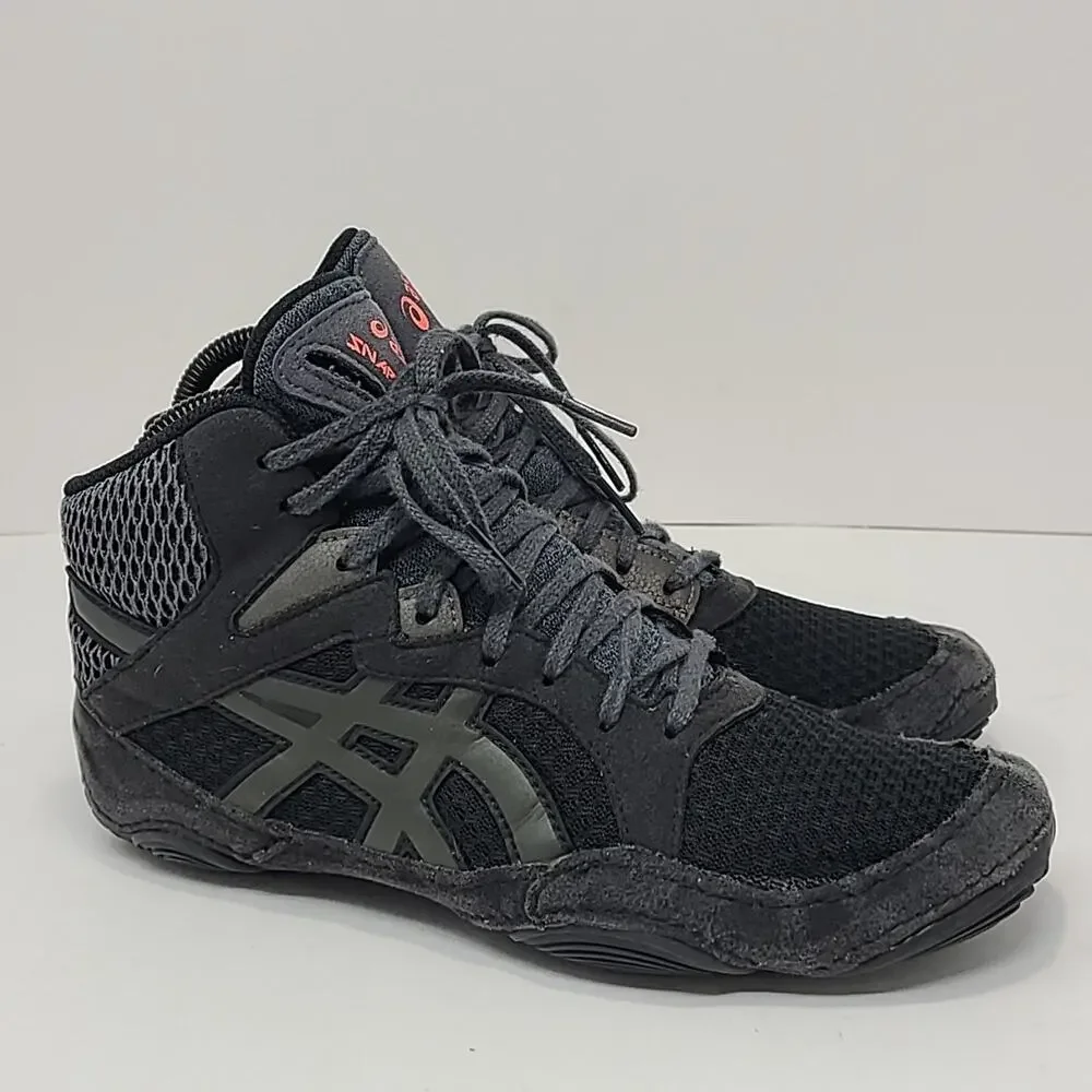 ASICS Men's Snapdown 3 Wrestling Shoes Sz 6 Wide Black/Gunmetal